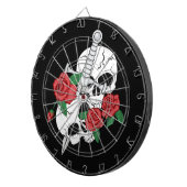 スカル、バラ、ダガー ダーツボード (正面右)