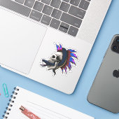 スカル・パンク・モホーク・マンバスネークラップ・リンク シール (ノートパソコンとiPhone)