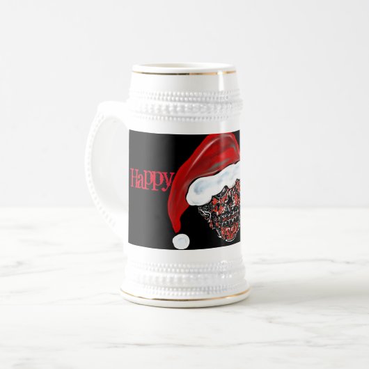 スカル ビールジョッキ (正面左)