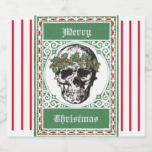 スカル ビールラベル (シングルラベル)