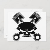 スカル&ピストン ポストカード (正面/裏面)