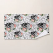 スカル&ピンクローズ バスタオルセット (ハンドタオル)