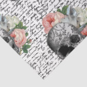 スカル&ピンクローズ 薄葉紙 (詳細)