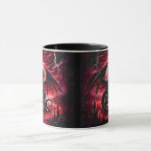 スカル ファンタジー ファイア ドラゴン 名前入り マグカップ (中央)