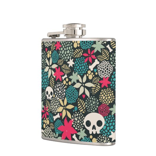 スカル フラスク (左)