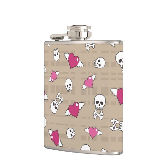 スカル フラスク (左)