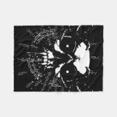 スカル フリースブランケット (正面(横))