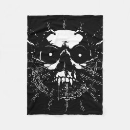 スカル フリースブランケット
