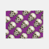 スカル フリースブランケット (正面(横))