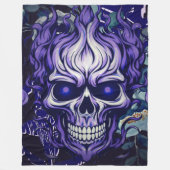 スカル フリースブランケット (正面)