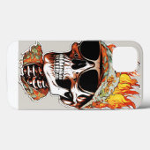 スカル&フレイムロックアンドロールイベント Case-Mate iPhoneケース (裏面 (横))