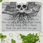 スカル&ブックキッチンタオル キッチンタオル (折り畳み)