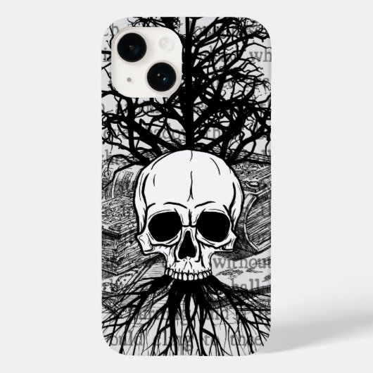 スカル&ブックケースメイトiPhoneケース Case-Mate iPhoneケース (裏面)