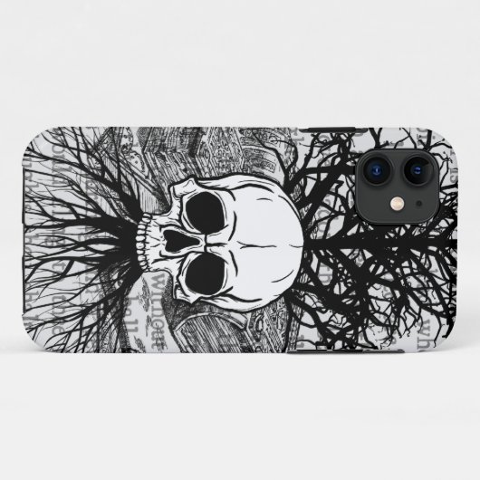 スカル&ブック Case-Mate iPhoneケース (裏面(横))