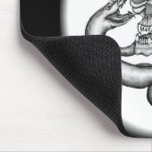 スカル – ヘビと悪魔の頭 マウスパッド (コーナー)