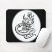 スカル – ヘビと悪魔の頭 マウスパッド (マウス)