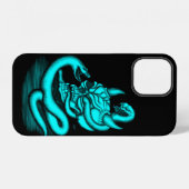 スカル - ヘビと悪魔の頭 iPhoneケース (裏面横)