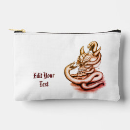 スカル – ヘビ付き悪魔の頭 アクセサリーポーチ