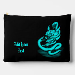 スカル – ヘビ付き悪魔の頭 アクセサリーポーチ