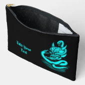 スカル – ヘビ付き悪魔の頭 アクセサリーポーチ (見開き)