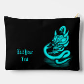 スカル – ヘビ付き悪魔の頭 アクセサリーポーチ (裏面)