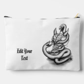 スカル – ヘビ付き悪魔の頭 アクセサリーポーチ (裏面)