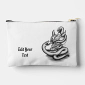 スカル – ヘビ付き悪魔の頭 アクセサリーポーチ (裏面)