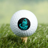 スカル – ヘビ付き悪魔の頭 ゴルフボール (インサイチュ 木)