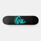 スカル – ヘビ付き悪魔の頭 スケートボード (横)