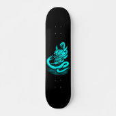 スカル – ヘビ付き悪魔の頭 スケートボード (正面)