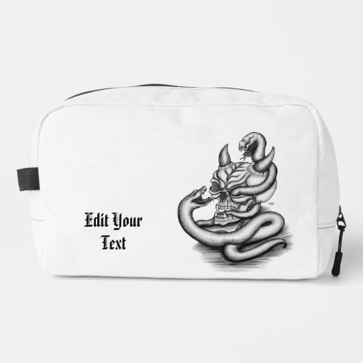 スカル – ヘビ付き悪魔の頭 ドップキット (正面)