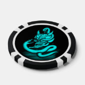 スカル – ヘビ付き悪魔の頭 ポーカーチップ (シングル)