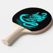 スカル – ヘビ付き悪魔の頭 卓球ラケット (正面アングル)
