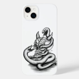 スカル – ヘビ付き悪魔の頭 Case-Mate iPhone 14 PLUSケース