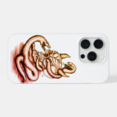 スカル – ヘビ付き悪魔の頭 iPhoneケース (裏面横)