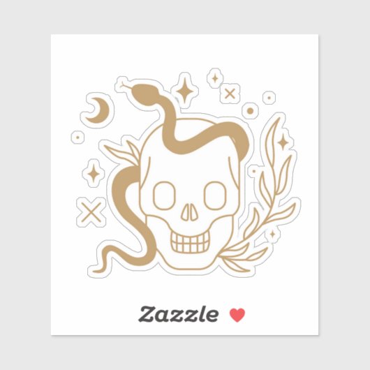 スカル・ヘビ シール (シート)