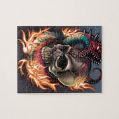 スカル + ヘビ ジグソーパズル (横)