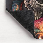 スカル + ヘビ マウスパッド (コーナー)