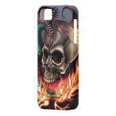 スカル + ヘビ Case-Mate iPhoneケース (裏面左)