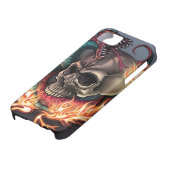 スカル + ヘビ Case-Mate iPhoneケース (下部)