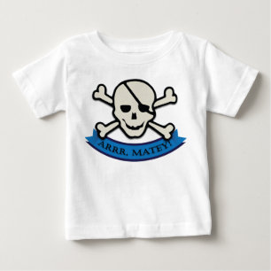 スカル-ベビー素晴らしジャージーTシャツ ベビーTシャツ