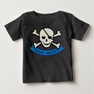 スカル-ベビー素晴らしジャージーTシャツ ベビーTシャツ