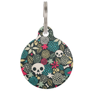 スカル ペット　ネームタグ