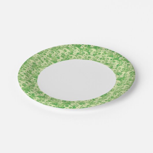 スカル ペーパープレート (アングル)