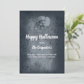 スカル&ボーンズハロウィンカード 招待状 (スタンド正面)