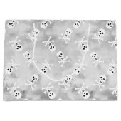 スカル&ボーンズハロウィーン誕生日抱き枕 ラージペーパーバッグ (正面)