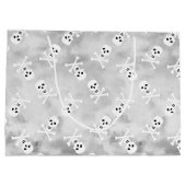 スカル&ボーンズハロウィーン誕生日抱き枕 ラージペーパーバッグ (裏面)