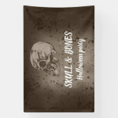 スカル&ボーンズハロウィーン 横断幕 (縦)