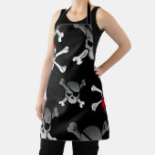 スカル&ボーンズ海賊パーティーエプロン エプロン (インサイチュ)