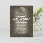 スカル＆ボーンズ ハロウィン招待状 招待状 (スタンド正面)